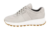 Prada Women's Grey Leather Prax01 Sneaker 1E553L