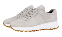 Prada Women's Grey Leather Prax01 Sneaker 1E553L