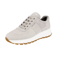 Prada Women's Grey Leather Prax01 Sneaker 1E553L