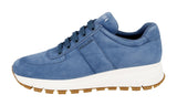 Prada Women's Blue Leather Prax01 Sneaker 1E553L