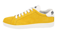 Prada Women's Yellow Leather Sneaker 1E565L