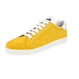 Prada Women's Yellow Leather Downtown Sneaker 1E565L