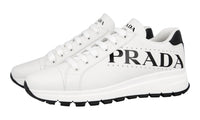 Prada Women's White Leather Prax01 Sneaker 1E597M