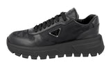 Prada Women's Black Leather Prax01 Symbole Platform Sneaker 1E620N