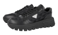 Prada Women's Black Leather Prax01 Symbole Platform Sneaker 1E620N