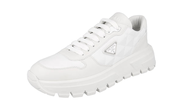 Prada Women's 1E620N 3LNW F0009 Leather Sneaker