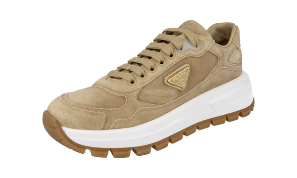 Prada Women's 1E621N ZIJ F0379 Leather Sneaker