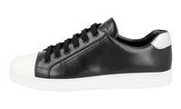 Prada Women's Black Leather Sneaker 1E663I