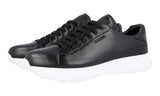 Prada Women's Black Leather Prax Sneaker 1E664I