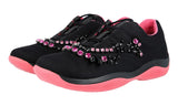 Prada Women's Black Americas Cup Crystal Sneaker 1E784G