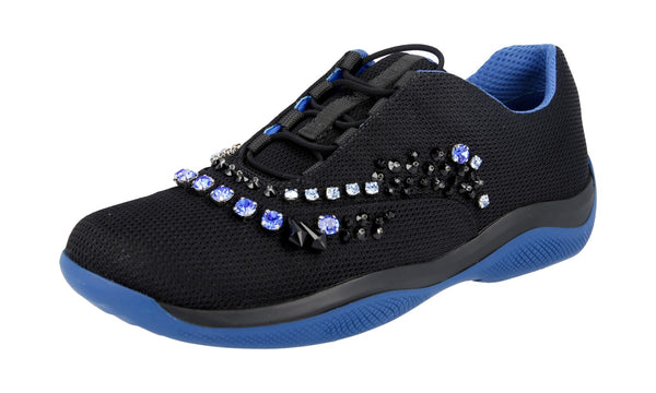 Prada Women's 1E784G 3H7M F0CAR Textile Sneaker
