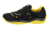 Prada Women's Black Americas Cup Crystal Sneaker 1E784G