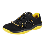 Prada Women's Black Americas Cup Crystal Sneaker 1E784G