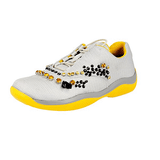 Prada Women's Silver Americas Cup Crystal Sneaker 1E784G