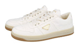 Prada Women's Beige Leather Nappa Downtown Sneaker 1E792M