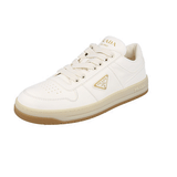 Prada Women's Beige Leather Nappa Downtown Sneaker 1E792M