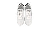 Prada Women's White Leather Downtown Sneaker 1E792M