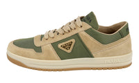 Prada Women's Beige Leather Downtown Sneaker 1E792M