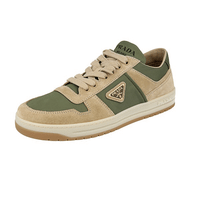 Prada Women's Beige Leather Downtown Sneaker 1E792M