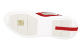 Prada Women's Red Leather Americas Cup Sneaker 1E796E