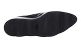 Prada Women's Black welt-sewn Leather Platform Derby Dress Lace-up Shoes 1E851H