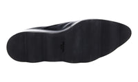 Prada Women's Black welt-sewn Leather Lace-up Shoes 1E851H