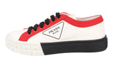 Prada Women's White Cassetta Wheel Sneaker 1E939L