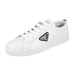 Prada Women's White Leather Downtown Sneaker 1E941M