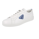 Prada Women's White Leather Downtown Sneaker 1E941M