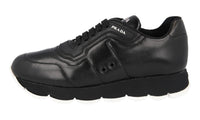 Prada Women's Black Leather Sneaker 1E946L