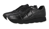 Prada Women's Black Leather Cloud Sneaker 1E946L