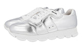 Prada Women's Silver Leather Cloud Sneaker 1E946L