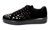 Prada Women's Black Leather Sneaker 1E971H