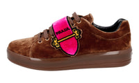 Prada Women's Brown Leather Sneaker 1E983H