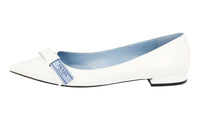 Prada Women's White Leather Loafers 1F3861