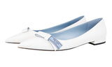 Prada Women's White Leather Loafers 1F3861