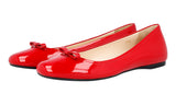 Prada Women's Red Leather Loafers 1F451F