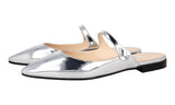 Prada Women's Silver Leather Sandals 1F534L