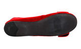 Prada Women's Red Leather Ballerina Loafers 1F765H