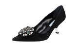 Prada Women's 1I015G XQS F0002 Leather Pumps / Heels