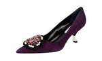 Prada Women's 1I015G XQS F0051 Leather Pumps / Heels