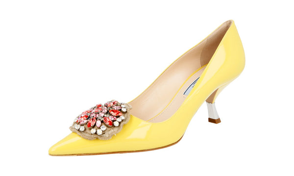 Prada Women's 1I015G XUW F068X Leather Pumps / Heels