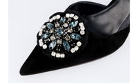 Prada Women's Black Leather Pumps / Heels 1I016G
