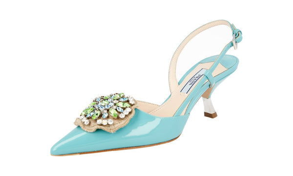 Prada Women's 1I016G XUW F0360 Leather Pumps / Heels