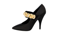 Prada Women's Black Leather Pumps / Heels 1I0311
