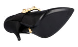 Prada Women's Black Leather Pumps / Heels 1I0311