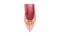 Prada Women's Pink Leather Pumps / Heels 1I049I