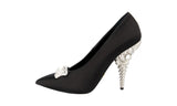 Prada Women's Black Leather Pumps / Heels 1I0501