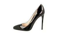 Prada Women's Black Leather Pumps / Heels 1I084F