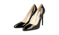 Prada Women's Black Leather Pumps / Heels 1I084F